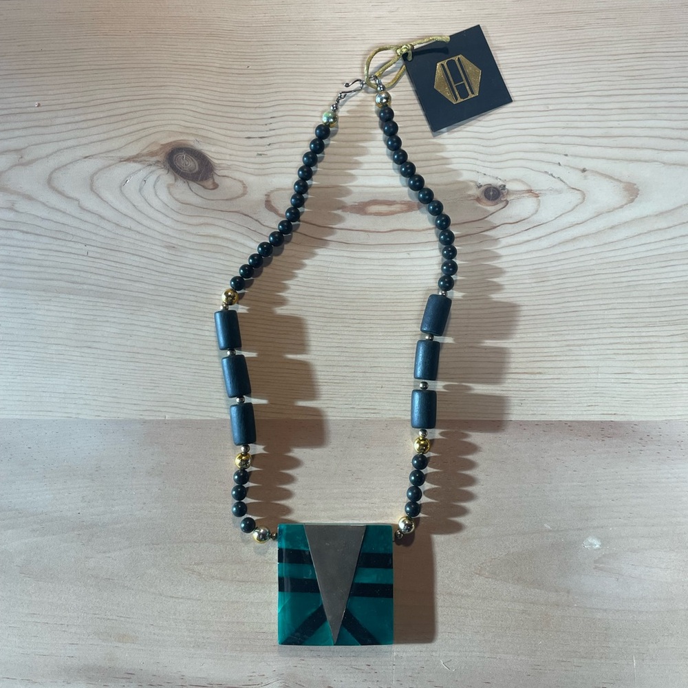 Vintage Emerald Statement Necklace